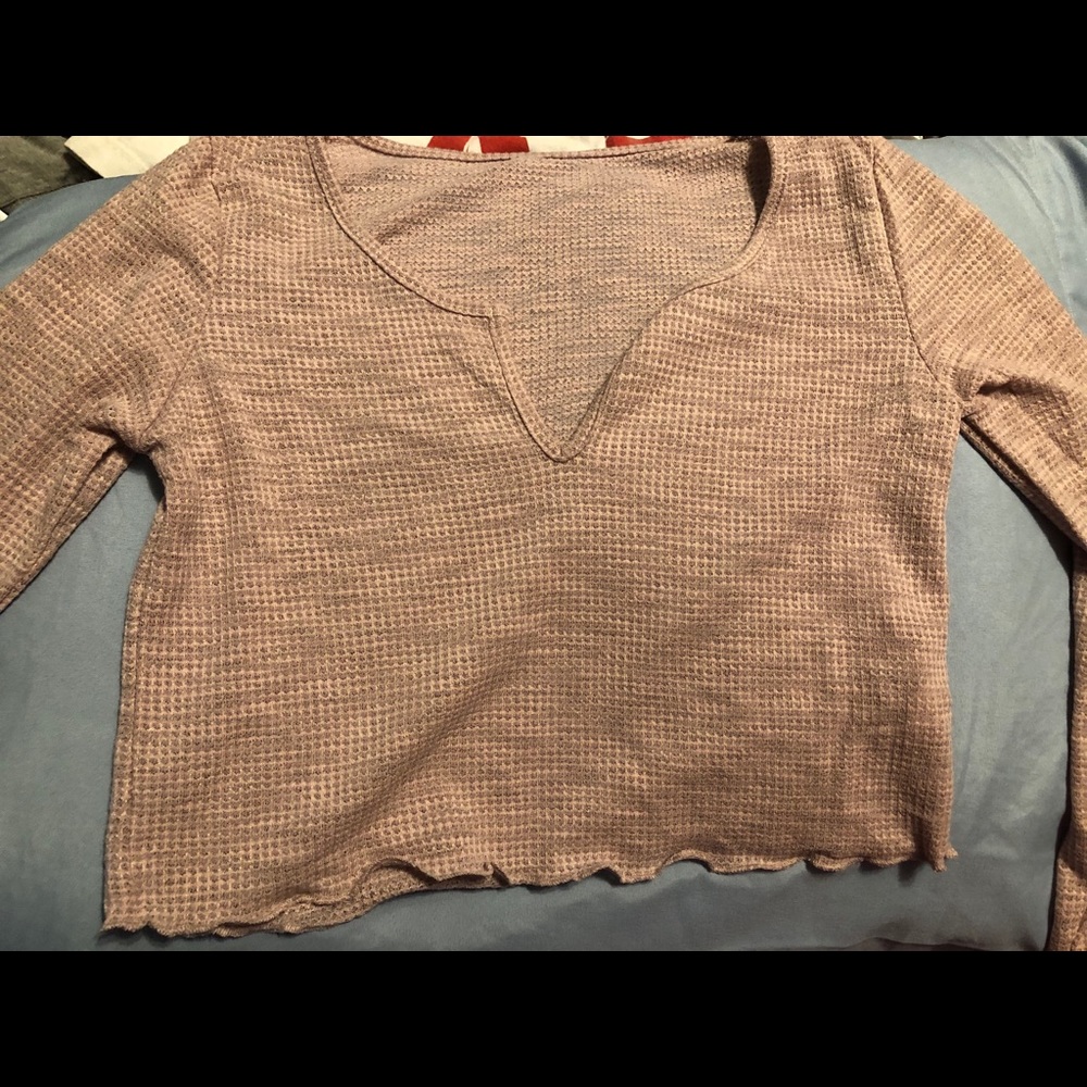 Long sleeve crop top